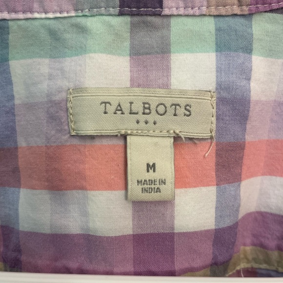 Talbots madras button down shirt. Size medium - Picture 5 of 5